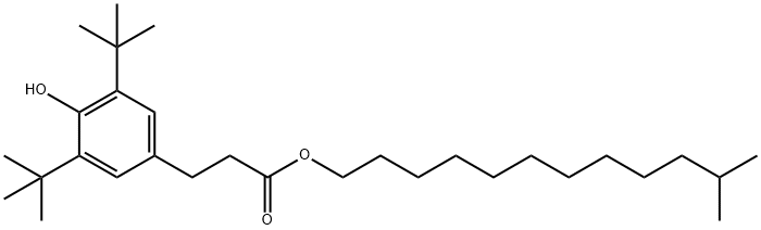 Benzenepropanoic acid, 3,5-bis(1,1-dimethylethyl)-4-hydroxy-, 11-methyldodecyl ester|Benzenepropanoic acid, 3,5-bis(1,1-dimethylethyl)-4-hydroxy-, 11-methyldodecyl ester