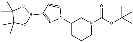 tert-Butyl 3-[3-(4,4,5,5-Tetramethyl-1,3,2-dioxaborolan-2-yl)-1H-pyrazol-1-yl]piperidine-1-carboxylate|tert-Butyl 3-[3-(4,4,5,5-Tetramethyl-1,3,2-dioxaborolan-2-yl)-1H-pyrazol-1-yl]piperidine-1-carboxylate