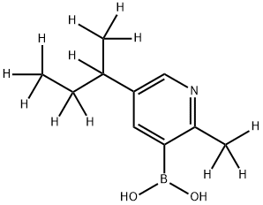 [2-Methyl-5-(sec-butyl)-d12]-pyridine-3-boronic acid Struktur