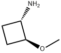 Cyclobutanamine, 2-methoxy-, (1S,2S)- Structure