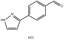 Benzaldehyde, 4-(1H-pyrazol-3-yl)-, hydrochloride (1:1)|
