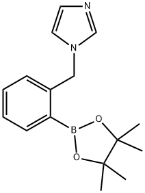 1H-Imidazole, 1-[[2-(4,4,5,5-tetramethyl-1,3,2-dioxaborolan-2-yl)phenyl]methyl]- Structure
