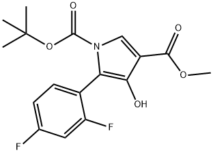 1H-Pyrrole-1,3-dicarboxylic acid, 5-(2,4-difluorophenyl)-4-hydroxy-, 1-(1,1-dimethylethyl) 3-methyl ester|1-BOC-5-(2,4-二氟苯基)-4-羟基-1H-吡咯-3-甲酸甲酯