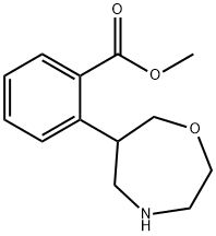 Benzoic acid, 2-(hexahydro-1,4-oxazepin-6-yl)-, methyl ester Structure