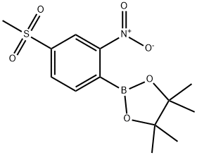2-(4-Methanesulfonyl-2-nitrophenyl)-4,4,5,5-tetramethyl-1,3,2-dioxaborolane|2-(4-甲磺酰-2-硝基苯基)-4,4,5,5-四甲基-1,3,2-二氧杂硼烷