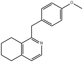 Isoquinoline, 5,6,7,8-tetrahydro-1-[(4-methoxyphen Structure