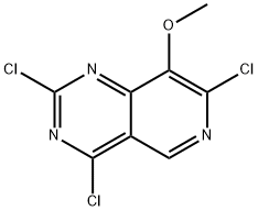 Pyrido[4,3-d]pyrimidine, 2,4,7-trichloro-8-methoxy-|2,4,7-三氯-8-甲氧基吡啶并[4,3-D]嘧啶