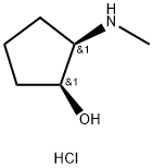Cyclopentanol, 2-(methylamino)-, hydrochloride (1:1), (1R,2S)-rel- Structure