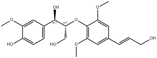 threo-guaiacylglycerol-β-O-4'-sinapyl ether Struktur