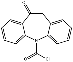 5H-Dibenz[b,f]azepine-5-carbonyl chloride, 10,11-dihydro-10-oxo- Struktur