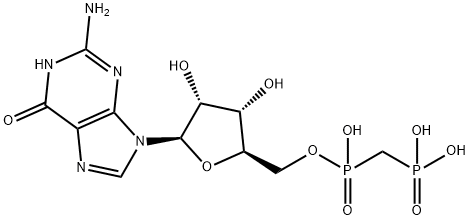 GPCP (GMPCP),GDP METHYLENE ANALOG, 32381-15-0, 结构式
