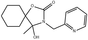 4-hydroxy-4-methyl-3-(pyridin-2-ylmethyl)-1-oxa-3-azaspiro[4.5]decan-2-one Structure