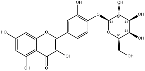 クエルセチン4′-O-ガラクトシド 化学構造式