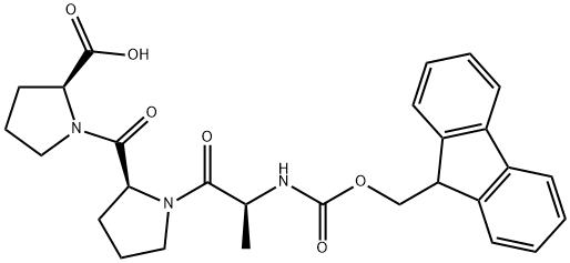 L-Proline, N-[(9H-fluoren-9-ylmethoxy)carbonyl]-L-alanyl-L-prolyl- (9CI) Struktur