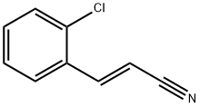2-Propenenitrile, 3-(2-chlorophenyl)-, (2E)- Struktur