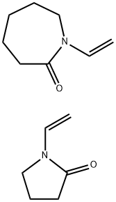 2H-Azepin-2-one,1-ethenylhexahydro-,polymerwith1-ethenyl-2-pyrrolidinone Struktur