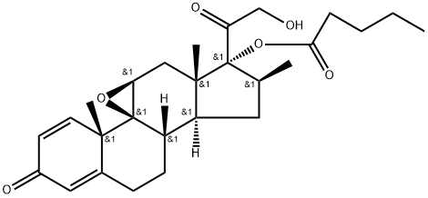 16-Methylepoxide-17-valerate, 52619-21-3, 结构式