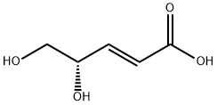 (S)-4,5-dihydroxy-(2E)-pentenoic acid Struktur