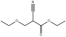 Propanoic acid, 2-cyano-3-ethoxy-, ethyl ester Struktur