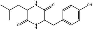 シクロ(Tyr-Leu) 化学構造式