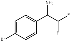 1-(4-溴苯基)-2,2-二氟乙胺, 843608-52-6, 结构式