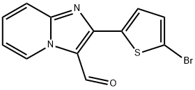Imidazo[1,2-a]pyridine-3-carboxaldehyde, 2-(5-bromo-2-thienyl)- Structure