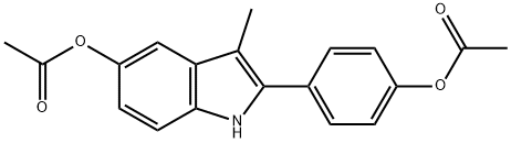 1H-Indol-5-ol, 2-[4-(acetyloxy)phenyl]-3-methyl-, 5-acetate