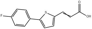 2-Propenoic acid, 3-[5-(4-fluorophenyl)-2-thienyl]- 结构式