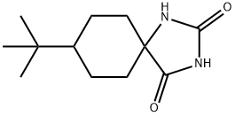 1,3-Diazaspiro[4.5]decane-2,4-dione, 8-(1,1-dimethylethyl)- Structure