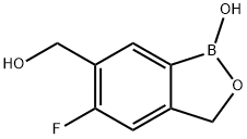 5-fluoro-6-(hydroxymethyl)-1,3-dihydro-2,1-benzoxaborol-1-ol Structure