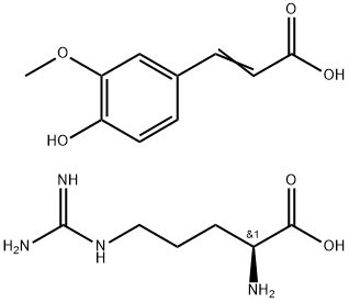 L-Arginine, 3-(4-hydroxy-3-methoxyphenyl)-2-propenoate (1:1) Struktur