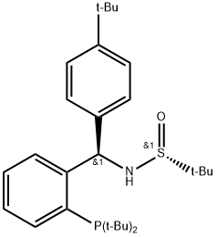[S(R)]-N-[(R)-(4-tert-Butyl)[2-(di-tert-butylphosphino)phenyl]methyl]-2-methyl-2-propanesulfinamide|[S(R)]-N-[(R)-(4-叔丁基)[2-(二叔丁基膦)苯基]甲基]-2-叔丁基亚磺酰胺