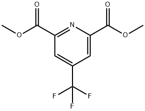 2,6-Pyridinedicarboxylic acid, 4-(trifluoromethyl)-, 2,6-dimethyl ester Struktur