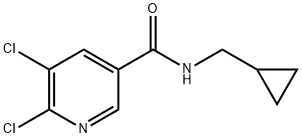 5,6-Dichloro-N-(cyclopropylmethyl)nicotinamide Structure