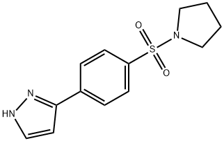 3-(4-Pyrrolidin-1-ylsulfonylphenyl)-1H-pyrazole Structure