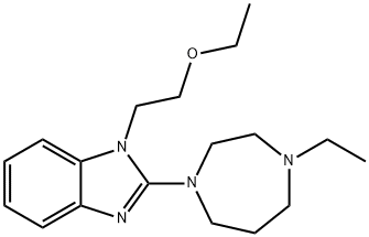 1H-Benzimidazole, 1-(2-ethoxyethyl)-2-(4-ethylhexahydro-1H-1,4-diazepin-1-yl)- Structure