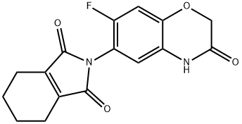 1H-Isoindole-1,3(2H)-dione, 2-(7-fluoro-3,4-dihydro-3-oxo-2H-1,4-benzoxazin-6-yl)-4,5,6,7-tetrahydro-|