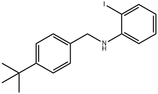 Benzenemethanamine, 4-(1,1-dimethylethyl)-N-(2-iodophenyl)- Struktur