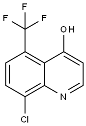 8-Chloro-5-(trifluoromethyl)quinolin-4(1H)-one Structure