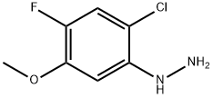 Hydrazine, (2-chloro-4-fluoro-5-methoxyphenyl)- Struktur