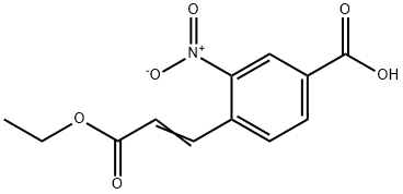 Benzoic acid, 4-(3-ethoxy-3-oxo-1-propen-1-yl)-3-nitro-