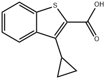 3-Cyclopropylbenzo[b]thiophene-2-carboxylic acid 结构式