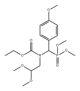 Carbamic acid, N-(2,2-dimethoxyethyl)-N-[(dimethoxyphosphinyl)(4-methoxyphenyl)methyl]-, ethyl ester