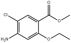 Benzoic acid, 4-amino-5-chloro-2-ethoxy-, methyl ester Struktur