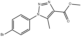 1H-1,2,3-Triazole-4-carboxylic acid, 1-(4-bromophenyl)-5-methyl-, methyl ester|