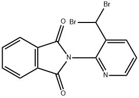 1H-Isoindole-1,3(2H)-dione, 2-[3-(dibromomethyl)-2-pyridinyl]- Struktur
