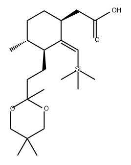 Cyclohexaneacetic acid, 4-methyl-3-[2-(2,5,5-trimethyl-1,3-dioxan-2-yl)ethyl]-2-[(trimethylsilyl)methylene]-, (1S,2Z,3S,4R)-