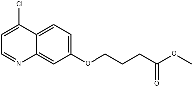 Butanoic acid, 4-[(4-chloro-7-quinolinyl)oxy]-, methyl ester Structure