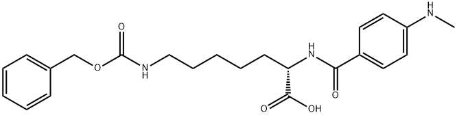 Heptanoic acid, 2-[[4-(methylamino)benzoyl]amino]-7-[[(phenylmethoxy)carbonyl]amino]-, (2S)-|化合物 BSBM6