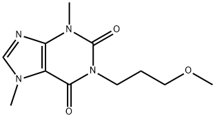 1H-Purine-2,6-dione, 3,7-dihydro-1-(3-methoxypropyl)-3,7-dimethyl- Structure